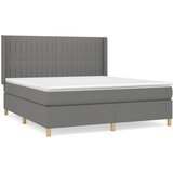  Okvir kreveta s oprugama i madrac svjetlosivi 180x200cm tkanina | shoptok.hr