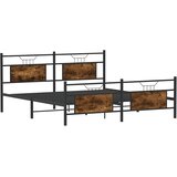  Metalni okvir kreveta bez madraca boja hrasta 160x200 cm | shoptok.hr