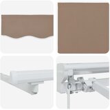  Povlačivi tende Sivosmeđa 4 x 2 m Poliester i aluminij | shoptok.hr