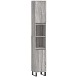 vidaXL Kopalniška omarica siva sonoma 30x30x190 cm inženirski les | Shoptok.si