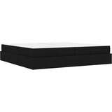 Okvir kreveta s madracem s madracem 2 pcs Crna tkanina | shoptok.hr
