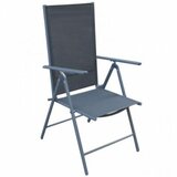 Outdorlife baštenska stolica MATERA Metal i tekstil Crna Cene