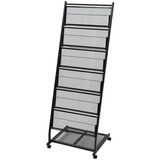 vidaXL Stalak za Časopise 47,5x43x133 cm crna A4 cijene