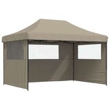 Šator za svadbe - šator za zabave Sivo-smeđa 279 x 410 x 315 cm Oxford tkanina | shoptok.hr
