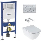 Geberit KOGEGESSD01CR smyle square wc školjka s podometnim splakovalnikom duofix 458.103.00.1 Delta01 Cene