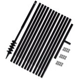 Ručna burgija za zemlju sa ručkom 80 mm i produžnom cijevi 13 m čelik | shoptok.hr