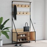 vidaXL Stalak za odjeću i cipele boja hrasta sonome 100x41x184 cm Cijene