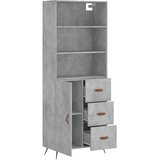  Visoka komoda siva betona 69,5x34x180 cm od konstruiranog drva | shoptok.hr
