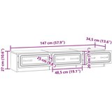 TV omarica Sonoma hrast 147 x 34,5 x 27 cm Inženirski les, (5000210384) | Shoptok.si