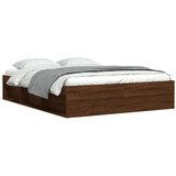 Maison Chic Posteljni okvir - Dvoposteljna postelja - Zakonska postelja rjavi hrast 140x190 cm-J14883, (21771698) | Shoptok.si