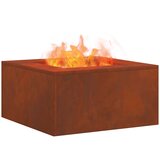  Kamin Smeđa 60 x 60 x 30 cm Čelik otporan na vremenske uvjete | shoptok.hr
