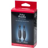 Fifty Shades of Grey vibracijske štipaljke za bradavice fifty shades of grey, crne | shoptok.hr