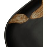 Nadgradni umivaonik crni ovalni 59x40x14 cm keramički | shoptok.hr