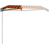 Tenda na ručno uvlačenje 450 x 300 cm narančasto-smeđa | shoptok.hr