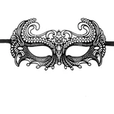 EasyToys - Fetish Collection metalna maska Venetian, crna