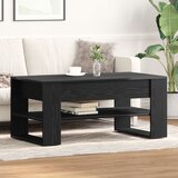 vidaXL Klubska miza Črni hrast Inženirski les 102 cm x 55 cm x 45 cm Cene