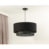  Duolla - Visilica na sajli BOHO RATTAN 1xE27/15W/230V, prečnik 45 cm, crna | Eponuda.com