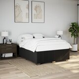 vidaXL Posteljni okvir brez vzmetnice črn 140x200 cm blago Cene