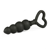 SuperLove Silicone Anal Beads Black Cene
