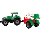  Zelen traktor s črnim in zelenim škropilnikom s frikcijskim pogonom | Shoptok.si
