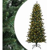  Umjetno božićno drvce s nogom 120 cm 150 LED lampica - Zelena 120 cm s LED svjetlima | shoptok.hr