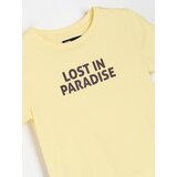 Sinsay Pamučna majica s natpisom Lost In Paradise | shoptok.hr