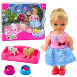 Mini set za lutke s dva psa, krevetom i zdjelicom za hranu | shoptok.hr