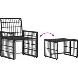  Set vanjskog namještaja 5 pcs Crna i tamno siva | shoptok.hr