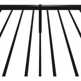  Metalni okvir kreveta uzglavlje i podnožje crni 90 x 200 cm | Eponuda.ba