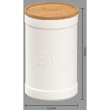 Five POSUDA ZA BRAŠNO NATUREO 12,2X19,5 CM KERAMIKA/BAMBUS BIJELA | shoptok.hr