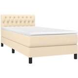  box spring s madracem LED krem 100x200 cm od tkanine | shoptok.hr