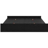  Krevet s ladicama Crni hrast 135 x 190 cm Konstruirano drvo | shoptok.hr