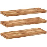  Plutajuće police 3kom s uljnim premazom 100x30x4cm drvo bagrema | Shoptok.si