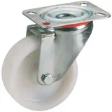 zakretni kotač za transportna kolica (Promjer kotačića: 80 mm, Nosivost: 150 kg, Klizni ležaj, S pločom)