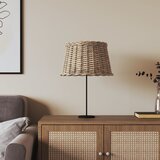 vidaXL Sjenilo za svjetiljku smeđe Ø 45 x 28 cm od pruća Cijene