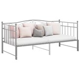 Maison Chic Izvlečni Posteljni okvir - Enojna postelja - Postelja za odrasle siv iz kovine 90x200 cm-J18, (21764651) | Shoptok.si