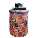 Woody Fashion jungle scar pouffe - dolce multicolor pouffe Cene