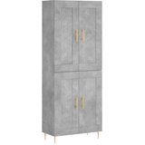  Visoka komoda siva betona 69,5x34x180 cm od konstruiranog drva | shoptok.hr