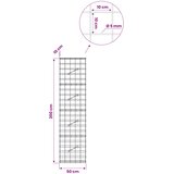  Gabion s žicom debljine 5 mm i mrežom 10x10 cm 50x10x200 cm Slike