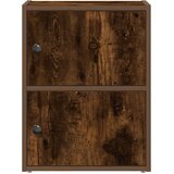 vidaXL Knjižna omara dimljeni hrast 40x24x52 cm inženirski les | Shoptok.si