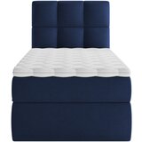 MID.YOU POSTELJA Z VZMETNICO 90 cm x 200 cm , les, tekstil, leseni material temno modra | Shoptok.si