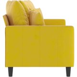  Kavč dvosed rumen 140 cm žamet | Shoptok.si