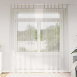 Voile zavjesa 2 kom. Krema 260 x 140 cm Poliester Cijene