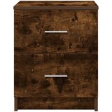  Noćni ormarići 2 kom s 2 ladice dimljeni hrast 40x36x50 cm | shoptok.hr