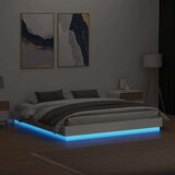 vidaXL Posteljni okvir z LED diodami bel 180x200 cm | Shoptok.si