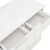 vidaXL Komoda visoki sjaj bijela 60 x 35 x 80 cm od iverice | shoptok.hr