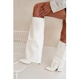 Boto Warm Heeled Boots with Folded Shaft White Tamonia | ePonuda.com