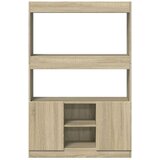 vidaXL Visoka omara sonoma hrast 92x33x140 cm inženirski les | Shoptok.si