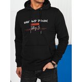 DStreet Bluza męska z nadrukiem czarna | Shoptok.si