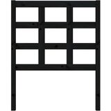  Uzglavlje za krevet crno 80,5 x 4 x 100 cm od masivne borovine | shoptok.hr